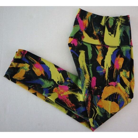 Lululemon Women's Sz 2 Black Multi Wunder Train High Rise Crop 23” Leggings - Picture 10 of 13